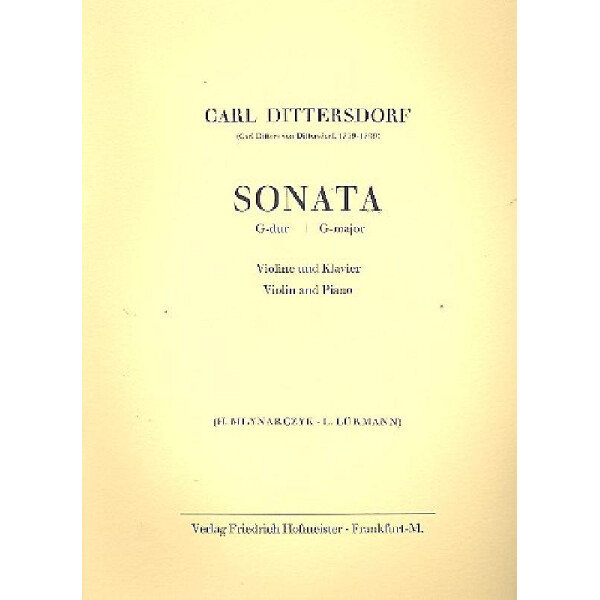 Sonate G-Dur für Violine und
