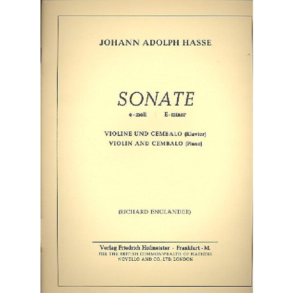 Sonate e-Moll für Violine und