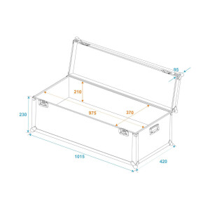 Roadinger universal transport case 100x40x30cm