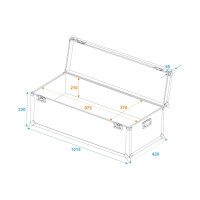 Roadinger universal transport case 100x40x30cm
