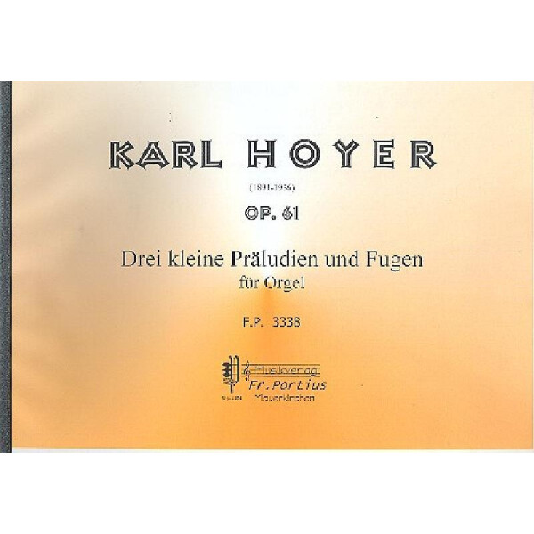 3 kleine Präludien und Fugen op.61
