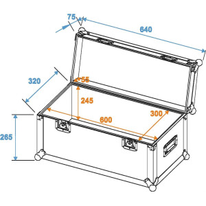 Roadinger universal case professional 60x30x30cm