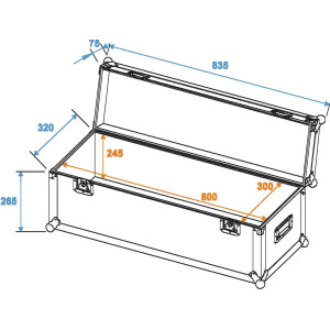 Roadinger universal case professional 80x30x30cm