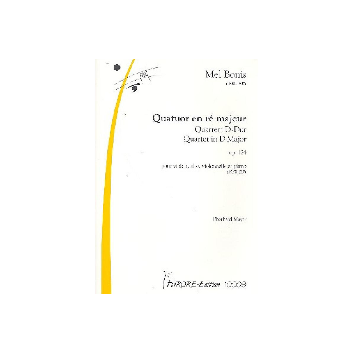 Quartett D-Dur op.124 für Klavier,