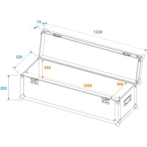 Roadinger universal case professional 120x30x30cm