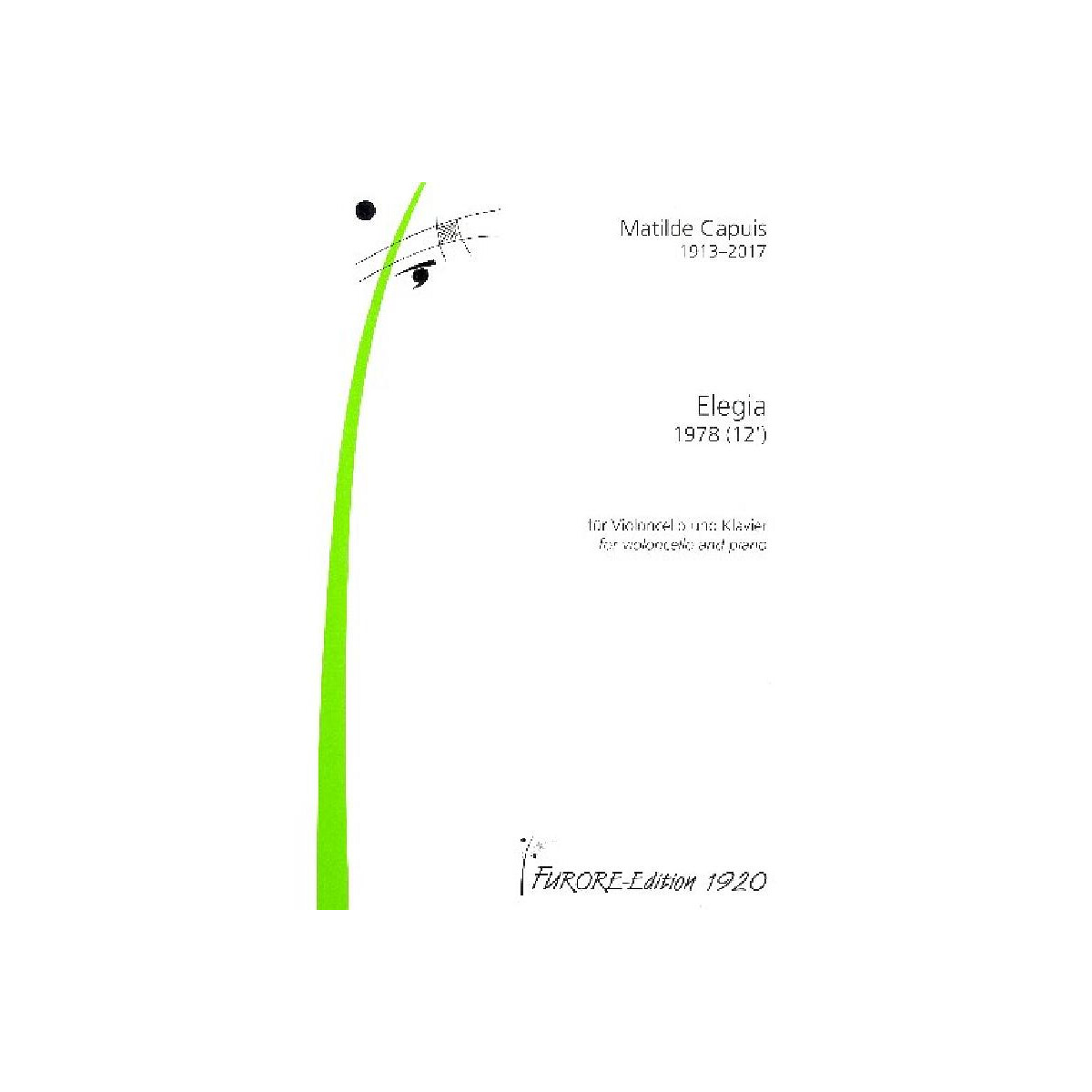 Elegia für Violoncello und Klavier box