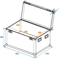 Roadinger universal case professional 80x50x50cm