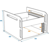 Roadinger Rackeinsatz 3HE + 9HE