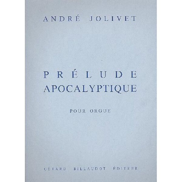 Prélude apocalyptique pour orgue