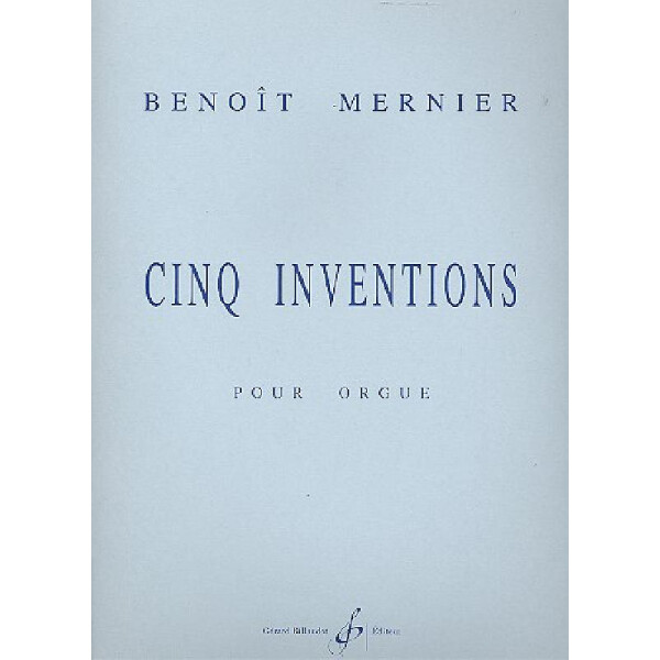 5 inventions pour orgue
