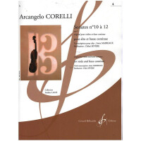 Sonates no.10 à 12 op.5 pour violon et basse continue