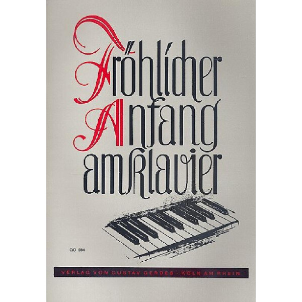 Fröhlicher Anfang am Klavier