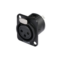 Hicon XLR built-in coupling 3-pin HI-X3DF-M