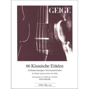 66 klassische Etüden für Violine