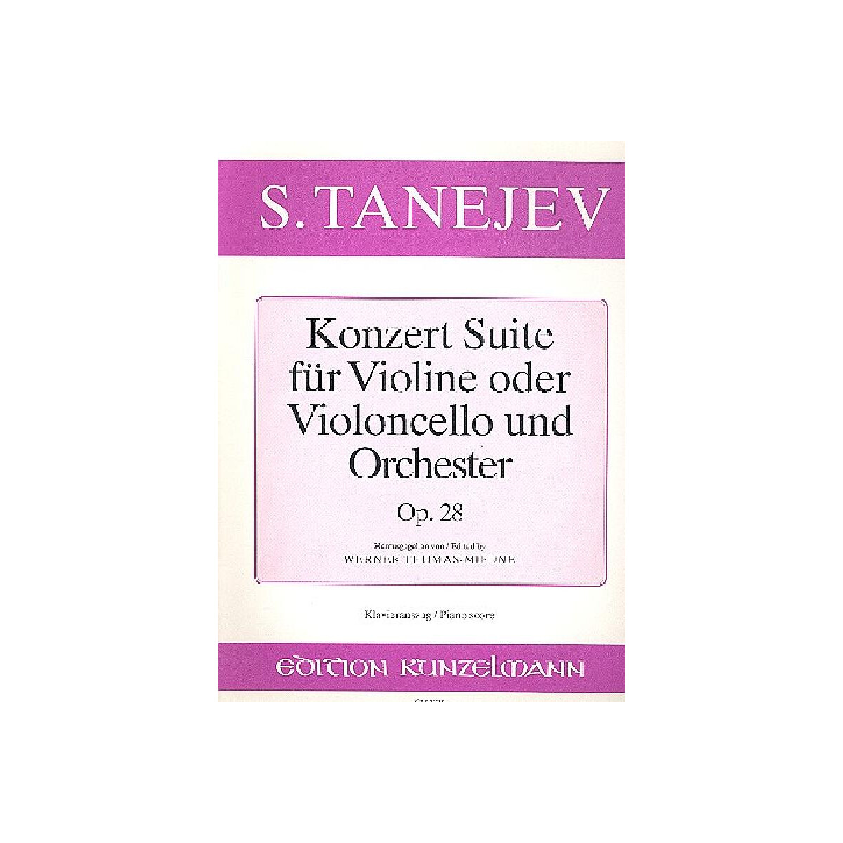 Konzertsuite op.28 für Violine (Vio box