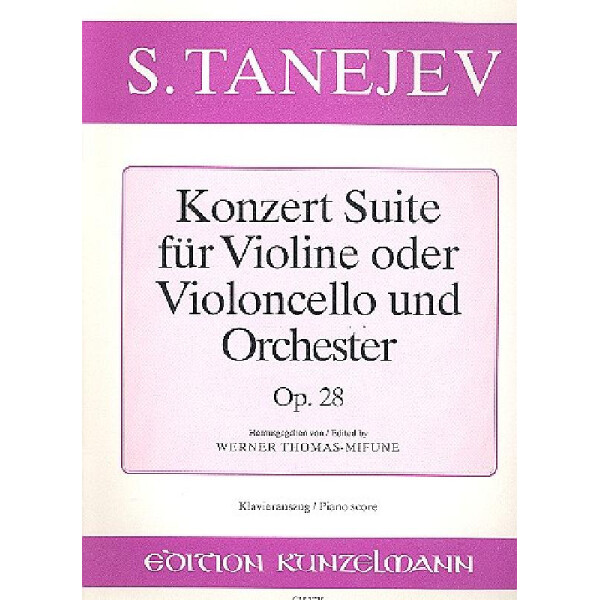 Konzertsuite op.28 für Violine (Violoncello)