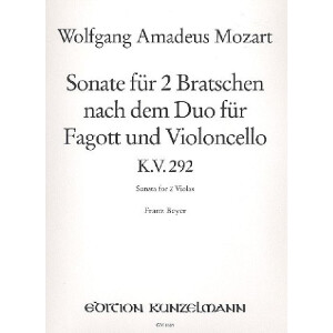 Sonate KV292 nach dem Duo für Fagott und Violoncello