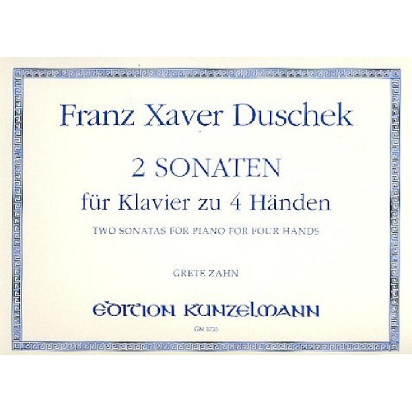 2 Sonaten für Klavier zu 4 Händen