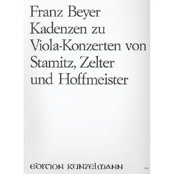 Kadenzen zu Viola-Konzerten von