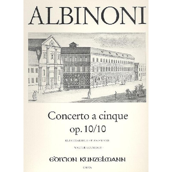 Concerto a cinque C-Dur op.10,10 für Violine und Streichorchester