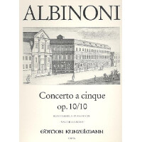 Concerto a cinque C-Dur op.10,10 für Violine und Streichorchester