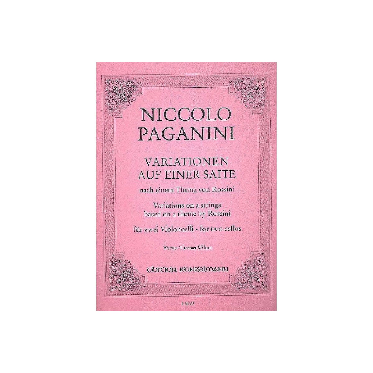 Variationen auf einer Saite nach einem T box