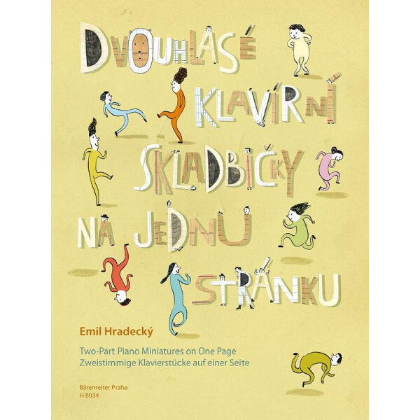 Zweistimmige Klavierstücke auf einer Seite