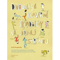 Zweistimmige Klavierstücke auf einer Seite