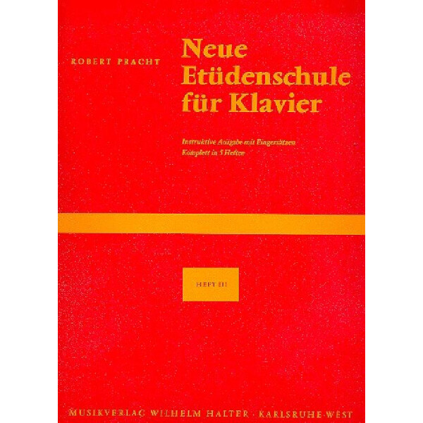 Neue Etüdenschule Band 3