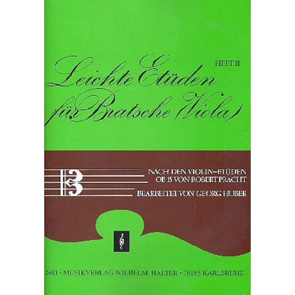 Leichte Etüden nach den Violinetüden