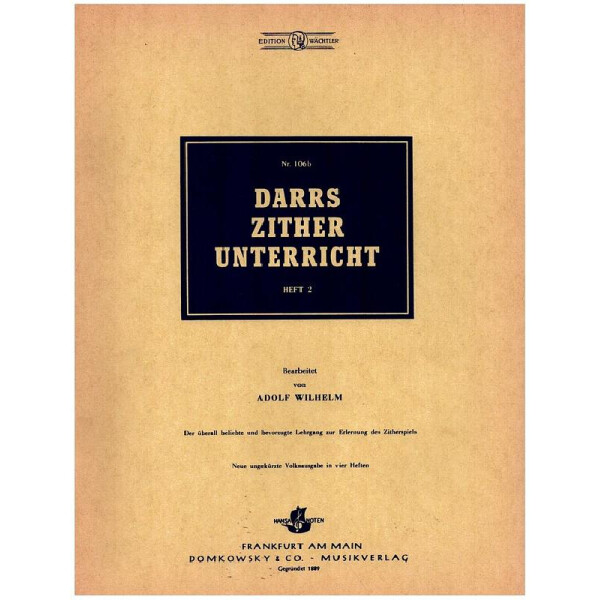 Darrs Zither Unterricht Band 2