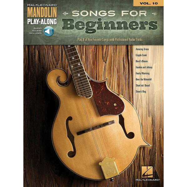 Songs for Beginners (+Online Audio Access) mandolin playalong vol.10