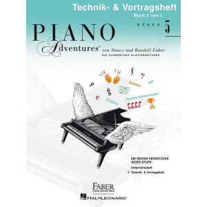 Piano Adventures Stufe 5 - Technik- & Vortragsheft...