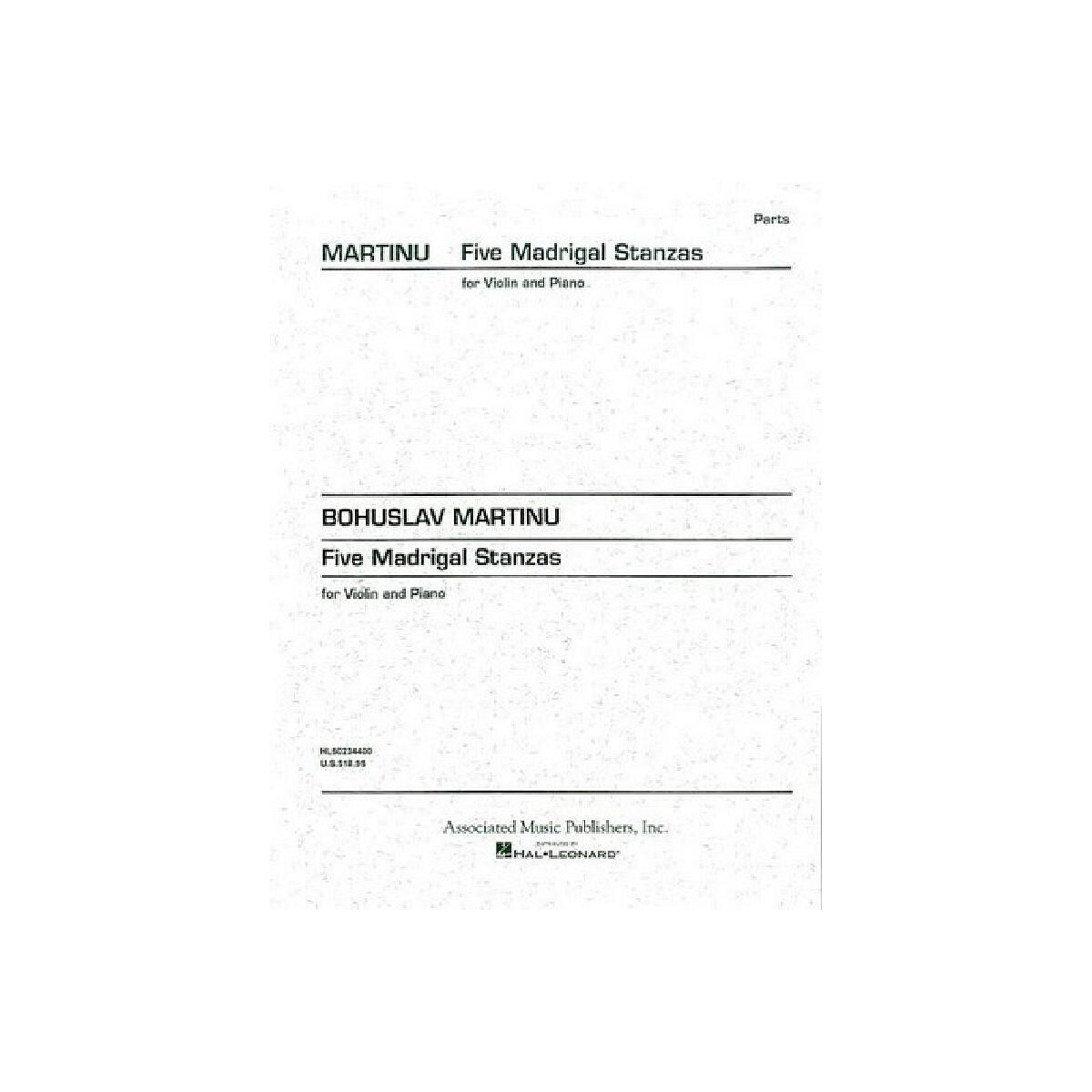 5 Madrigal Stanzas for