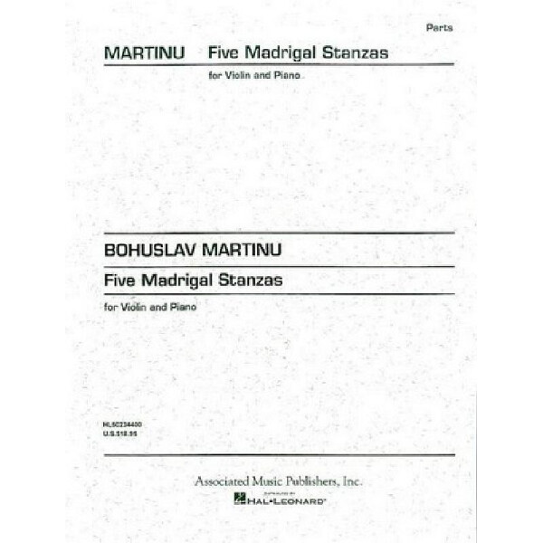 5 Madrigal Stanzas for