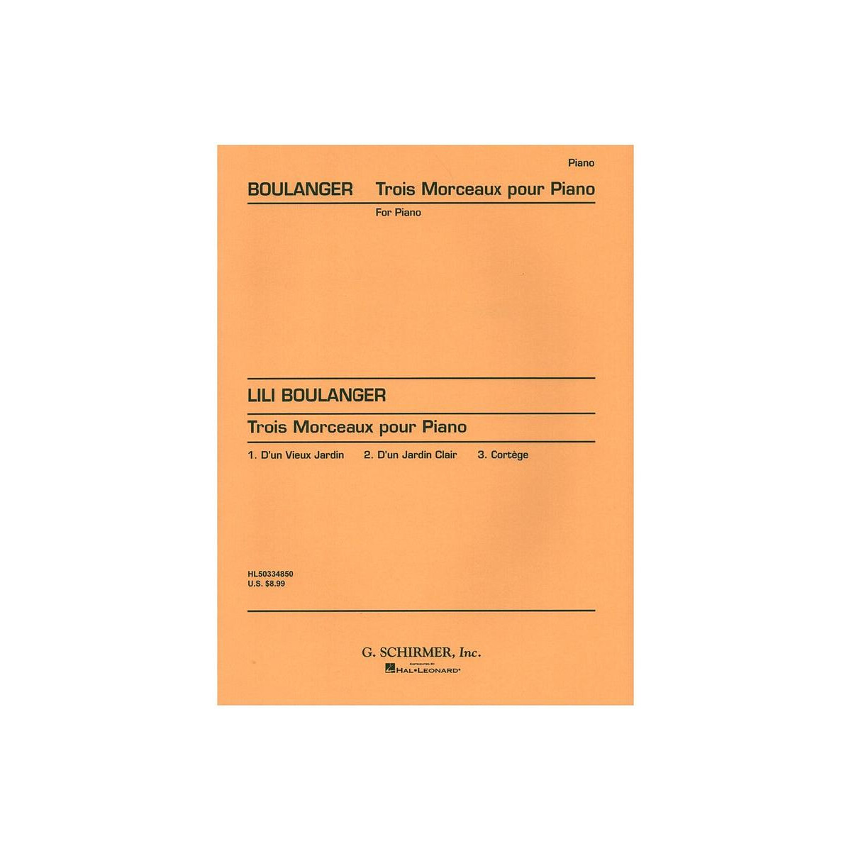 3 Morceaux pour piano box