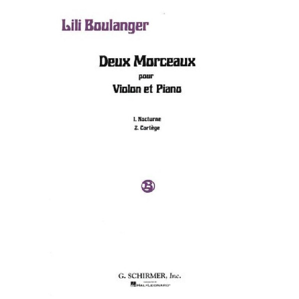 2 morceaux pour violon et piano