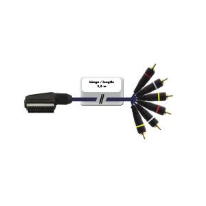 Omnitronic Adapterkabel Scart/6xCinch 1,5m