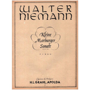 Kleine Marburger Sonate op.162 f&uuml;r Klavier