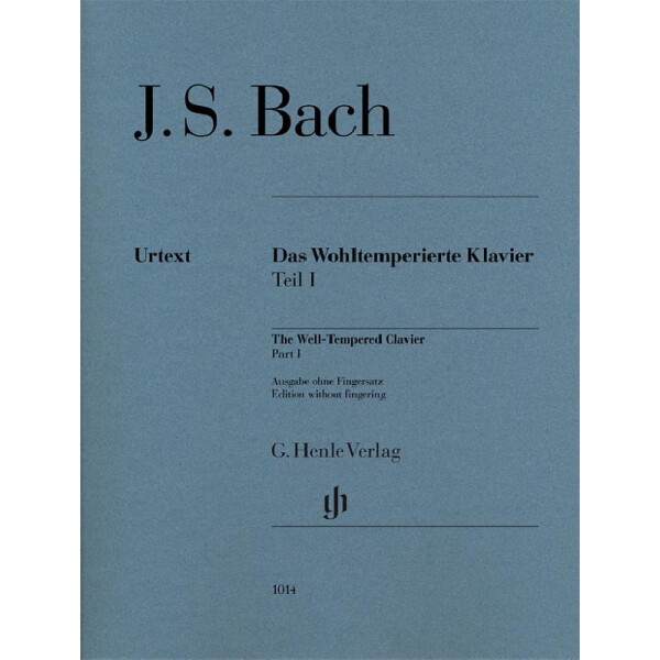 Das Wohltemperierte Klavier Teil 1 ohne Fingersätze