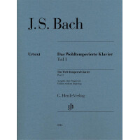 Das Wohltemperierte Klavier Teil 1 ohne Fingersätze