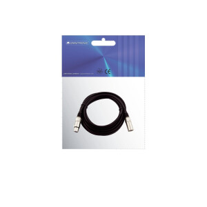 Omnitronic XLR Kabel 3pol 5m sw