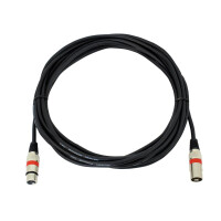 Omnitronic XLR Kabel 3pol 7,5m sw/rt