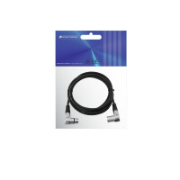Omnitronic XLR Kabel 3pol 3m 90° sw
