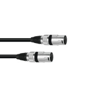 Omnitronic Adapterkabel XLR(M)/XLR(M) 0,2m sw