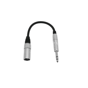 Omnitronic Adapterkabel XLR(M)/Klinke stereo 0,2m sw