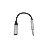 Omnitronic Adapterkabel XLR(M)/Klinke stereo 0,2m sw