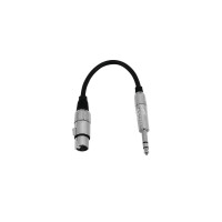 Omnitronic Adapterkabel XLR(F)/Klinke stereo 0,2m sw