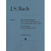 3 Sonaten BWV1027-1029 für Viola