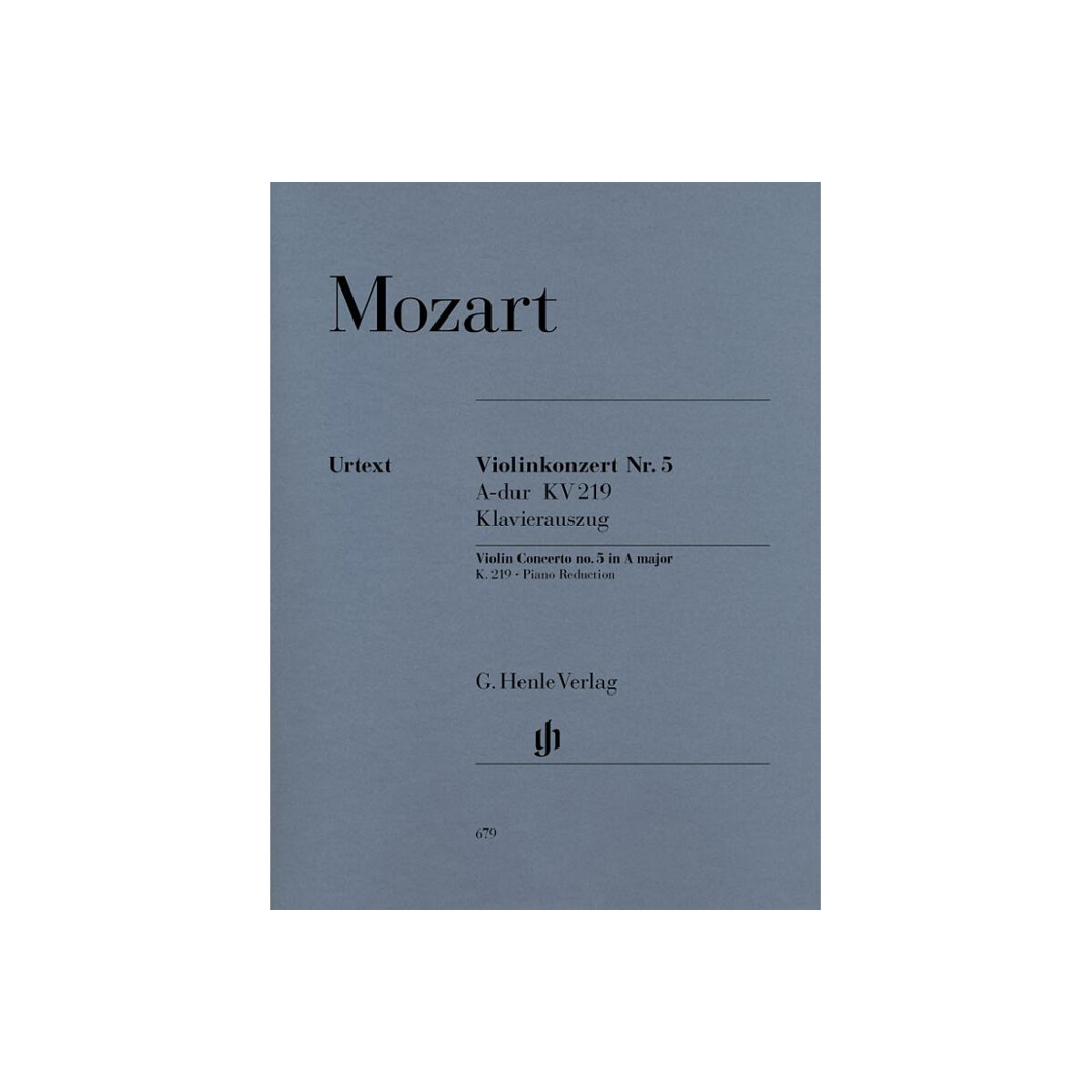 Konzert A-Dur Nr.5 KV219 für Violine und Orchester